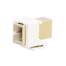 Módulo Acoplador SC Simplex, para Fibra Óptica Monomodo OS1/OS2, Tipo Keystone, Color Blanco
