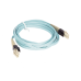 Jumper PViQ de Fibra Óptica Multimodo 50/125 OM4, LC-LC Duplex, LSZH, Color Aqua, 3 Metros