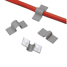 Clip adhesivo 12,7 mm, gris claro Clip adhesivo 12,7 mm, gris claro