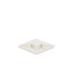 Montaje-Sujetador Para Cable de 4 Vías, con Adhesivo, 25.4 x 25.4mm (1in x 1in), Color Blanco, Uso en Interior, 1 pieza
