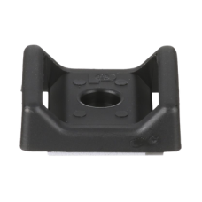 Sujetador Para Cable, con Adhesivo, 28.5 x 28.5 mm (1.12 in x 1.12 in), Color Negro, Paquete de 100pz