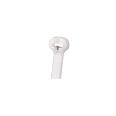 Cincho Dome-Top 305mm largo x 4.7mm ancho, Nylon 6.6, Color Natural. Paquete 1000 piezas