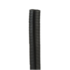 Tubo Corrugado Abierto para Protección de Cables, 1in (25.4 mm) de Diámetro, 30.5 m de Largo, Color Negro