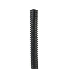 Tubo Corrugado Abierto para Protección de Cables, .25in (6.4 mm) de Diámetro, 30.5 m de Largo, Color Negro