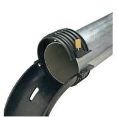 Conducto tipo cascada Tak-Ty™, 4 in, negro Conducto tipo cascada Tak-Ty™, 4 in, negro