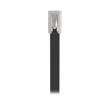 Cincho Pan-Steel™ de Acero Inoxidable 316, de 521mm largo x 4.6mm ancho, Color Negro, Exterior Resistente a Rayos UV, Paquete de 100pz