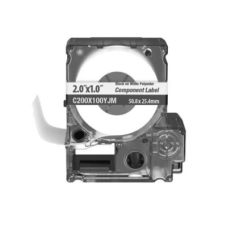 Casete de 140 Etiquetas Adhesivas, Para Identificación de Marcadores de Cable, Rack o Gabinetes, 50.8 x 25.4 mm (2 x 1 Pulgadas), Color Blanco