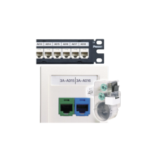 Casete de 75 Etiquetas Sin Adhesivo, para Patch Panel o Face Plate, Para Identificación de 4 Puertos, Color Blanco