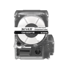 Casete de 100 Etiquetas, Para Placas de Pared, Identificación de 4 Puertos, Color Blanco