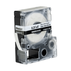 Casete de Etiquetas de Poliolefina de Cinta Continua, Tubo Termocontráctil, 6.4 mm (0.25 Pulgadas) de Ancho y 2.4 Metros (7.87 Pies) de Largo, para Cables de Calibre 22-18 AWG, Color Blanco Casete de Etiquetas de Poliolefina de Cinta Continua, Tubo Termocontráctil, 6.4 mm (0.25 Pulgadas) de Ancho y 2.4 Metros (7.87 Pies) de Largo, para Cables de Calibre 22-18 AWG, Color Blanco