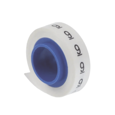 10 Rollos de Etiquetas Marcadoras, Pre-Impresos con los Números 0-9, de 2.4 Metros (7.87 Pies), Color Blanco