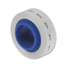 Rollo de Etiquetas Marcadoras, Pre-Impresos con el Número 1, de 2.4 Metros (7.87 Pies), Color Blanco