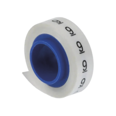 Rollo de Etiquetas Marcadoras, Pre-Impresos con el Número 9, de 2.4 Metros (7.87 Pies), Color Blanco