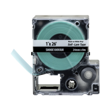 Casete de Etiquetas Autolaminadas de Cinta Continua, de 24 (1 Pulgada) mm de Ancho, 8 Metros (26.25 Pies) de Largo, Para Cables de 2.5 a 5.1 mm (0.1 a 0.2 Pulgadas) de Diámetro, Color Blanco Casete de Etiquetas Autolaminadas de Cinta Continua, de 24 (1 Pulgada) mm de Ancho, 8 Metros (26.25 Pies) de Largo, Para Cables de 2.5 a 5.1 mm (0.1 a 0.2 Pulgadas) de Diámetro, Color Blanco