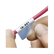 Hojas con 2500 Etiquetas Auto-Laminadas para Impresora Láser/Inyección de Tinta, para Cables de 3 a 7.1 mm (0.12 a 0.28 pulgadas) de Diámetro (12 - 10 AWG), Color Blanco