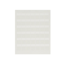 Paquete de Hojas con 2500 Etiquetas de Identificación Auto-Laminadas para Impresora Láser/Inyección de Tinta, para Cables de 4.1 a 8.1 mm de Diámetro (10 - 6 AWG), Color Blanco