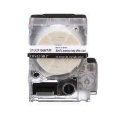 Casete de 125 Etiquetas Autolaminadas para Cables 8-4 AWG 1 x 2.25 Pulgadas (25.4 x 57.15 mm)