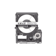 Casete de Etiquetas de Poliolefina de Cinta Continua, Color Negro Sobre Blanco, Uso Interior/Exterior, 9 mm de Ancho x 7 Metros de Largo (22.97 Pies) Casete de Etiquetas de Poliolefina de Cinta Continua, Color Negro Sobre Blanco, Uso Interior/Exterior, 9 mm de Ancho x 7 Metros de Largo (22.97 Pies)