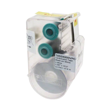 Casete de Etiqueta de Vinilo de Cinta Continua, Color Negro Sobre Blanco, Uso Interior/Exterior, 12.7 mm de Ancho x 7.6 Metros (24.93 Pies) de Largo Casete de Etiqueta de Vinilo de Cinta Continua, Color Negro Sobre Blanco, Uso Interior/Exterior, 12.7 mm de Ancho x 7.6 Metros (24.93 Pies) de Largo