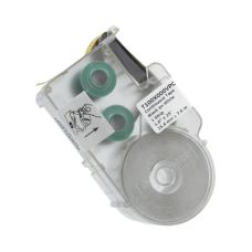 Casete de Etiquetas de Vinilo de Cinta Continua, Color Rojo Sobre Blanco, Uso Interior/Exterior, 25.4 mm de Ancho x 7.6 Metros de largo