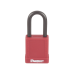 Candado de Bloqueo LOTO de Seguridad Dieléctrico, Con Llave Única, Diámetro de 6.5 mm, Color Rojo