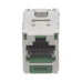 Conector Jack RJ45 Blindado, Estilo TG, Mini-Com, Categoría 6A, de 8 Posiciones y 8 Cables, Color Verde Conector Jack RJ45 Blindado, Estilo TG, Mini-Com, Categoría 6A, de 8 Posiciones y 8 Cables, Color Verde