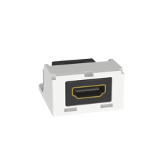 Módulo Acoplador HDMI 2.0, Hembra a Hembra Tipo-A, Categoría 2, Mini-Com, Color Blanco Ártico Módulo Acoplador HDMI 2.0, Hembra a Hembra Tipo-A, Categoría 2, Mini-Com, Color Blanco Ártico