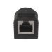 Adaptador IndustrialNet™ de M12 D-Code a Rj45, para Uso en Redes Industriales, Protección IP20 en RJ45 e IP68 en M12, Color Negro Adaptador IndustrialNet™ de M12 D-Code a Rj45, para Uso en Redes Industriales, Protección IP20 en RJ45 e IP68 en M12, Color Negro
