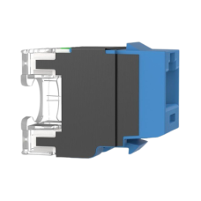 Conector Jack Estilo 110 (de Impacto), Tipo Keystone, Categoría 6A, de 8 Posiciones y 8 Cables, Color Azul
