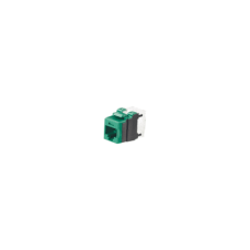 Conector Jack Estilo 110 (de Impacto), Tipo Keystone, Categoría 6A, de 8 Posiciones y 8 Cables, Color Verde