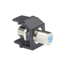 Módulo Acoplador Coaxial Tipo F, Keystone, de 75 Ohms, 3.0 GHz, Color Negro Módulo Acoplador Coaxial Tipo F, Keystone, de 75 Ohms, 3.0 GHz, Color Negro