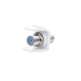 Módulo Acoplador Coaxial Tipo F, Keystone, de 75 Ohms, 3.0 GHz, Color Blanco