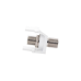 Módulo Acoplador Coaxial Tipo F, Keystone, de 75 Ohms, 3.0 GHz, Color Blanco