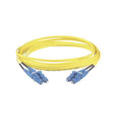 Jumper de Fibra Optica Monomodo 9/125 OS2, LC-LC Duplex, LSZH, Color Amarillo, 3 Metros (9.84 Pies)