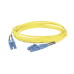 Jumper de Fibra Optica Monomodo 9/125 OS2, LC-LC Duplex, LSZH, Color Amarillo, 3 Metros (9.84 Pies)
