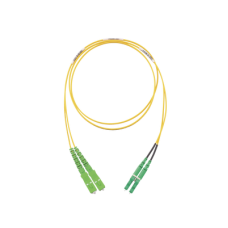 Jumper de Fibra Optica Monomodo 9/125 OS2, SC/APC-LC/APC Duplex, OFNR (Riser), Color Amarillo, 2 Metros (6.56 Pies) Jumper de Fibra Optica Monomodo 9/125 OS2, SC/APC-LC/APC Duplex, OFNR (Riser), Color Amarillo, 2 Metros (6.56 Pies)