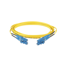 Jumper de Fibra Optica Monomodo 9/125 OS2, LC-LC Duplex, OFNR (Riser), Color Amarillo, 2 Metros (6.56 Pies)