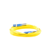 Jumper de Fibra Optica Monomodo 9/125 OS2, LC-LC Duplex, OFNR (Riser), Color Amarillo, 10 Metros (32.81 Pies)