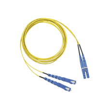 Jumper de Fibra Optica Monomodo 9/125 OS2, LC-SC Duplex, OFNR (Riser), Color Amarillo, 1 Metro (3.28 Pies)