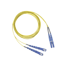 Jumper de Fibra Optica Monomodo 9/125 OS2, LC-SC Duplex, OFNR (Riser), Color Amarillo, 2 Metros (6.56 Pies)