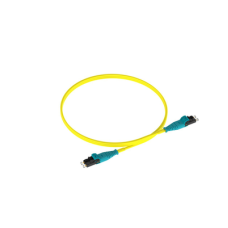 Jumper de Fibra Optica Monomodo 9/125 OS2, LC-LC Duplex Push Pull, OFNR (Riser), Color Amarillo, 3 Metros (9.84 Pies)