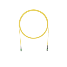 Cable de Interconexión de 12 Fibras Ópticas Monomodo OS2, de PanMPO Hembra a PanMPO Hembra, Polaridad A, LSZH, de 1.5 Metros (4.92 Pies)