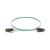 Jumper de Fibra Optica Multimodo 50/125 OM3, SC-SC Duplex, OFNR (Riser), Color Aqua, 2 Metros (6.56 Pies)