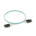 Jumper de Fibra Optica Multimodo 50/125 OM3, SC-SC Duplex, OFNR (Riser), Color Aqua, 2 Metros (6.56 Pies)