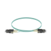 Jumper de Fibra Optica Multimodo 50/125 OM3, SC-SC Duplex, OFNR (Riser), Color Aqua, 3 Metros (9.84 Pies)