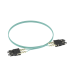 Jumper de Fibra Optica Multimodo 50/125 OM3, SC-SC Duplex, OFNR (Riser), Color Aqua, 3 Metros (9.84 Pies)
