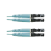 Jumper de Fibra Optica Multimodo 50/125 OM3, LC-LC Duplex, OFNR (Riser), Color Aqua, 4 Metros (13.12 Pies)