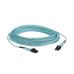 Jumper de Fibra Optica Multimodo 50/125 OM3, LC-LC Duplex, OFNR (Riser), Color Aqua, 15 Metros (49.21 Pies)