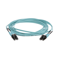 Jumper de Fibra Óptica Multimodo 50/125 OM4, LC-LC Duplex, OFNR (Riser), Color Aqua, 4 Metros (13.12 Pies) Jumper de Fibra Óptica Multimodo 50/125 OM4, LC-LC Duplex, OFNR (Riser), Color Aqua, 4 Metros (13.12 Pies)