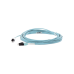 Jumper de Fibra Optica Multimodo 50/125 OM4, LC-LC Duplex, OFNR (Riser), Color Aqua, 10 Metros (32.81 Pies)